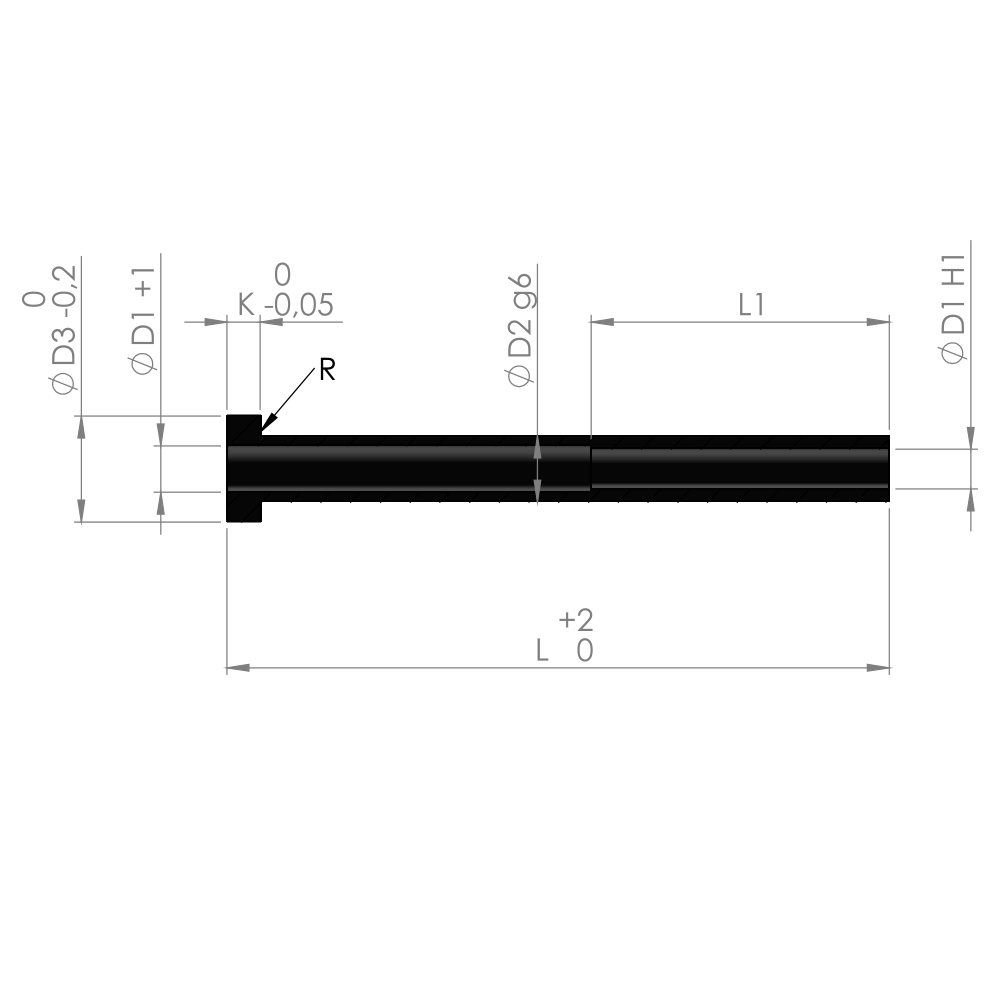 Sleeve Ejector Nitrided Pin